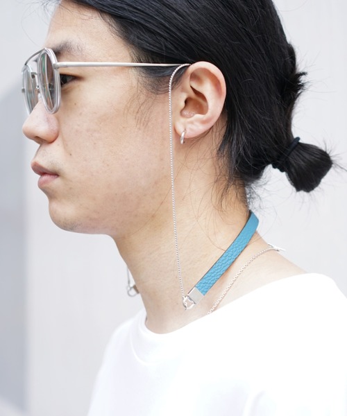 GLITCH（グリッチ）の「ITTI×GLITCH(イッチ×グリッチ)  GLASS CODE（メガネ・メンズ・ブラック/オレンジ/ブラウン/ブルー・FREE）」の4枚目の写真