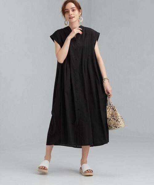 CFCLノースリーブ ネイビー ワンピース Aライン CFCL(シーエフシーエル