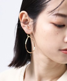 【 HORIMIZO / ホリミゾ 】真鍮たたき サークル ピアス Z-17,18,19 pierce big HMI
