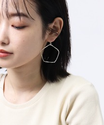 【 HORIMIZO / ホリミゾ 】真鍮たたき サークル ピアス Z-17,18,19 pierce big HMI