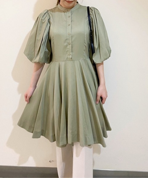 SNIDEL（スナイデル）の「ウエストミニワンピース（ワンピース・レディース・ホワイト/ブラック/カーキ・1/0）」の3枚目の写真