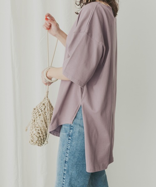 KBF+（ケービーエフプラス）の「KBF+　FOOD TEXTILE BIG Tシャツ（Tシャツ/カットソー・レディース・グリーン系その他/パープル系その他/レッド系その他・ONE）」の2枚目の写真