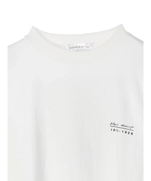 koe（コエ）の「モネ Water Lily Pond TEE*（Tシャツ/カットソー・レディース・ホワイト・M/L/S）」の6枚目の写真