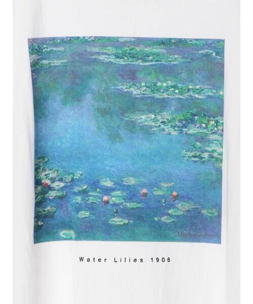 koe（コエ）の「モネ Water Lily Pond TEE*（Tシャツ/カットソー・レディース・ホワイト・M/L/S）」の9枚目の写真