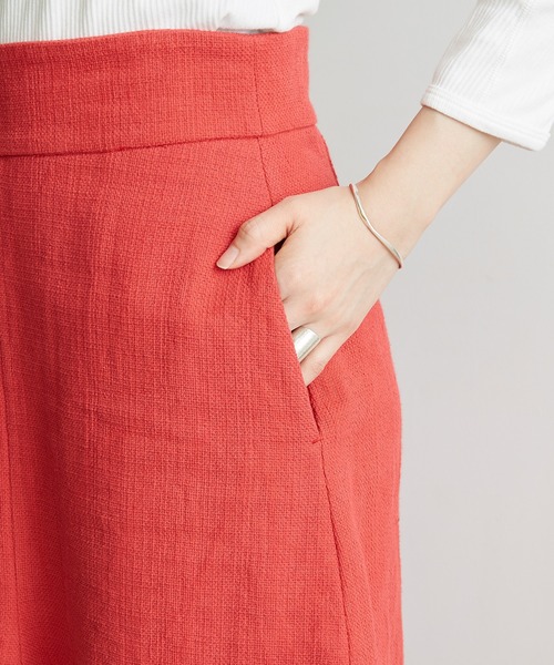 nitca（ニトカ）の「プリペラ伊吹染めバックジップスカート（スカート・レディース・レッド/ベージュ・FREE）」の20枚目の写真