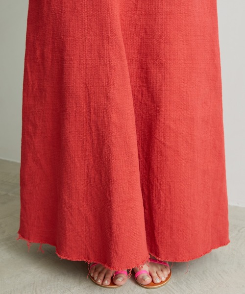 nitca（ニトカ）の「プリペラ伊吹染めバックジップスカート（スカート・レディース・レッド/ベージュ・FREE）」の22枚目の写真