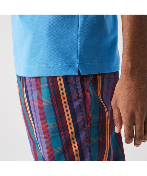 LACOSTE L!VE（ラコステライブ）の「LACOSTE L!VEメタルバッジプレーンポロシャツ（ポロシャツ・メンズ・ホワイト/ブラック/スカイブルー/ダークブルー・L/S/M/XS）」の5枚目の写真