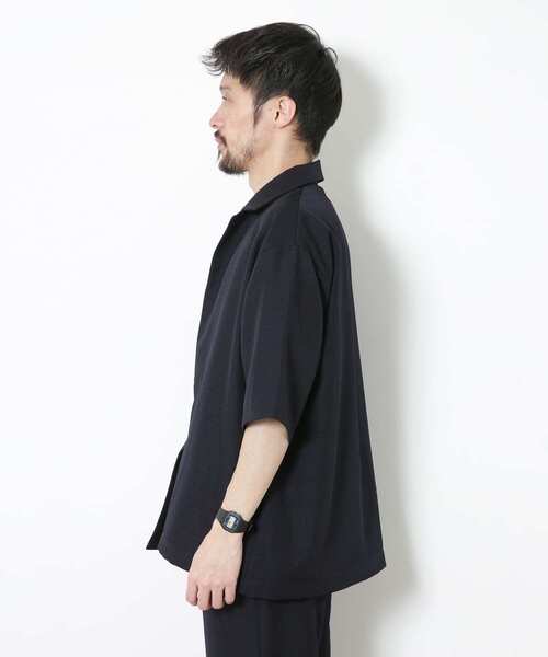 URBAN RESEARCH Sonny Label(アーバンリサーチサニーレーベル)の「イージーケア五分袖セットアップ(シャツ/ブラウス・メンズ・ベージュ/ネイビー/アイボリー・MEDIUM/LARGE)」の21枚目の写真