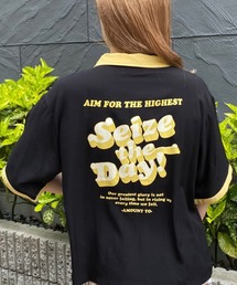 WEGO/バイカラーボーリングシャツ