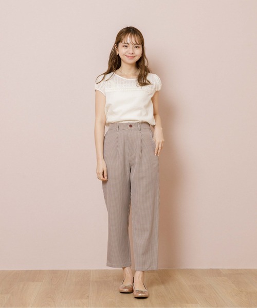 flower（フラワー）の「リトルレーストップ（シャツ/ブラウス・レディース・ブラック/アイボリー・FREE）」の7枚目の写真