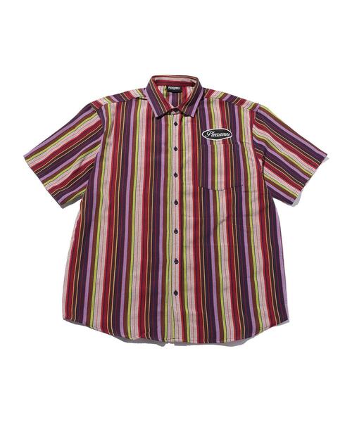 PLEASURES(プレジャー)の「<PLEASURES> NAILED BD SHT/シャツ(シャツ/ブラウス・メンズ・パープル/レッド・MEDIUM/LARGE)」の2枚目の写真