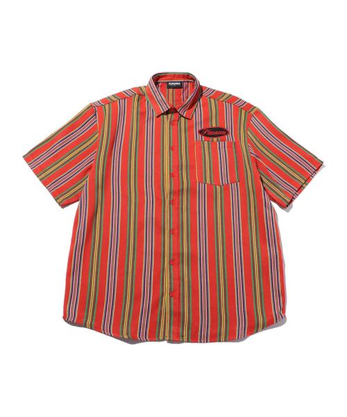 PLEASURES(プレジャー)の「<PLEASURES> NAILED BD SHT/シャツ(シャツ/ブラウス・メンズ・パープル/レッド・MEDIUM/LARGE)」の1枚目の写真