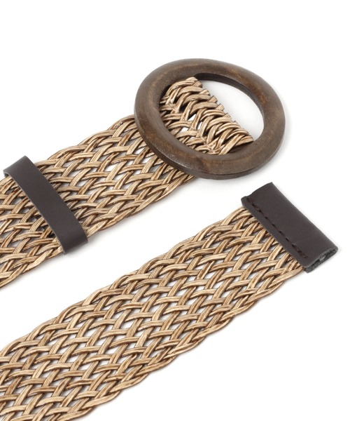 Andemiu（アンデミュウ）の「メッシュベルト948047（ベルト・レディース・ベージュ/ブラウン・FREE）」の8枚目の写真