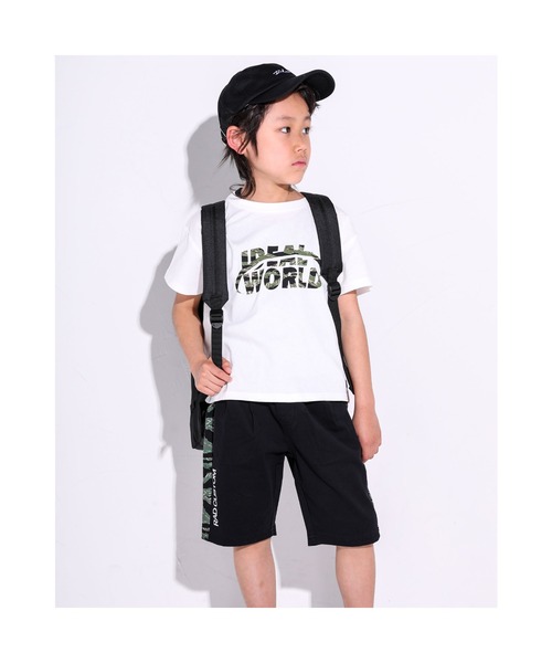 RAD CUSTOM（ラッドカスタム）の「RAD CUSTOM/ロゴ 迷彩柄 ワンポイント Tシャツ（Tシャツ/カットソー・キッズ・ホワイト/ブラック・160/130/120/140/150）」の5枚目の写真