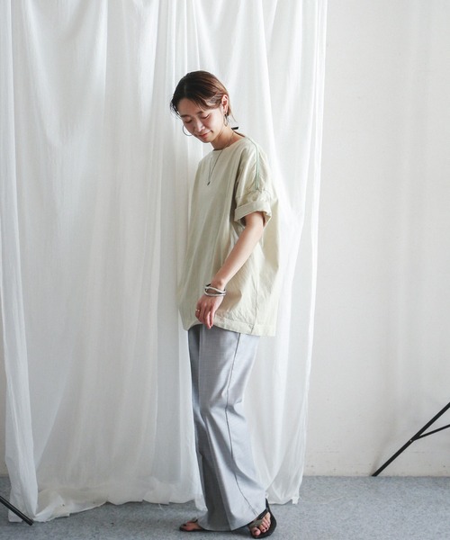 FIL DE FER（フィルデフェール）の「TRスパン　イージーフレアパンツ（その他パンツ・レディース・ライトグレー/ブラック/ブルー・FREE）」の17枚目の写真