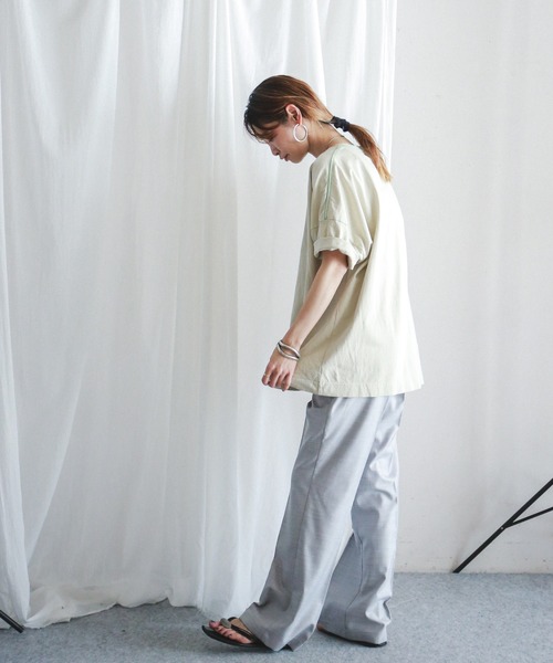 FIL DE FER（フィルデフェール）の「TRスパン　イージーフレアパンツ（その他パンツ・レディース・ライトグレー/ブラック/ブルー・FREE）」の14枚目の写真