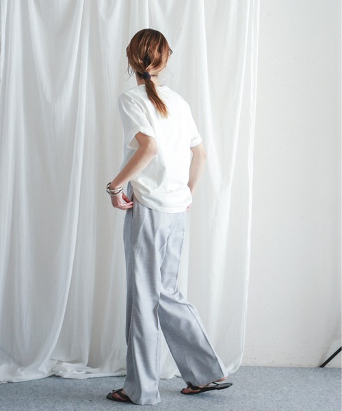 FIL DE FER（フィルデフェール）の「TRスパン　イージーフレアパンツ（その他パンツ・レディース・ライトグレー/ブラック/ブルー・FREE）」の22枚目の写真