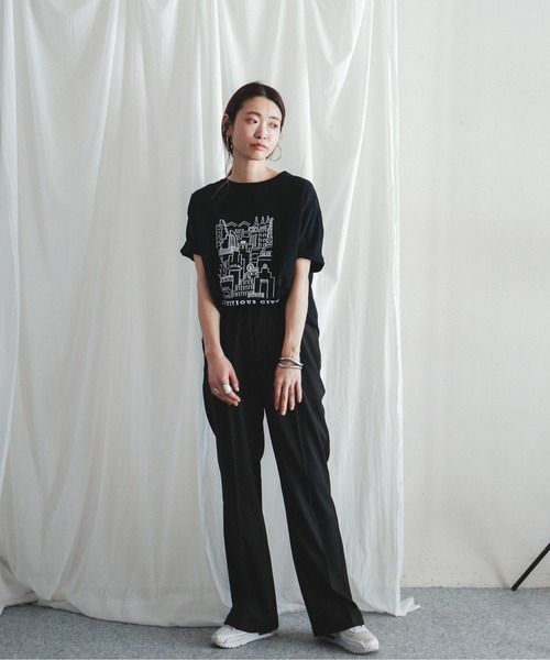 FIL DE FER（フィルデフェール）の「TRスパン　イージーフレアパンツ（その他パンツ・レディース・ライトグレー/ブラック/ブルー・FREE）」の13枚目の写真