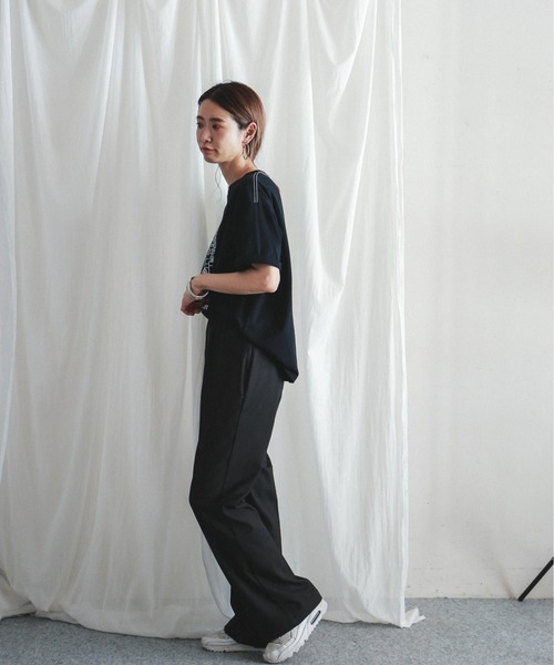 FIL DE FER（フィルデフェール）の「TRスパン　イージーフレアパンツ（その他パンツ・レディース・ライトグレー/ブラック/ブルー・FREE）」の10枚目の写真