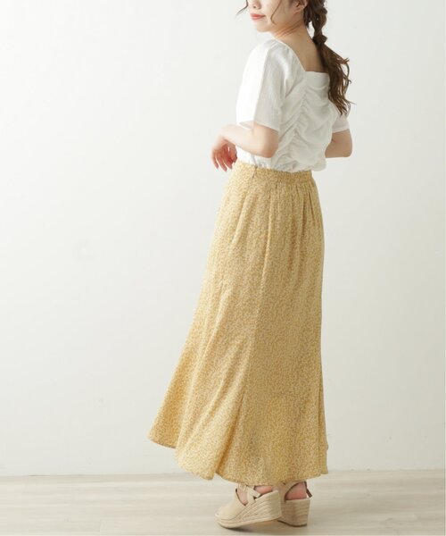 RAY CASSIN(レイカズン)の「アルティリーフナロースカート(スカート・レディース・ブラック/オフホワイト/イエロー・FREE)」の11枚目の写真