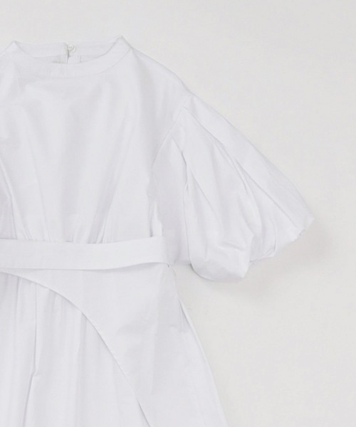 WHO'S WHO gallery（フーズフーギャラリー）の「ボリュームスリーブワンピ（シャツワンピース・レディース・オフホワイト/ブラック・FREE）」の17枚目の写真