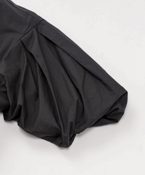 WHO'S WHO gallery（フーズフーギャラリー）の「ボリュームスリーブワンピ（シャツワンピース・レディース・オフホワイト/ブラック・FREE）」の20枚目の写真