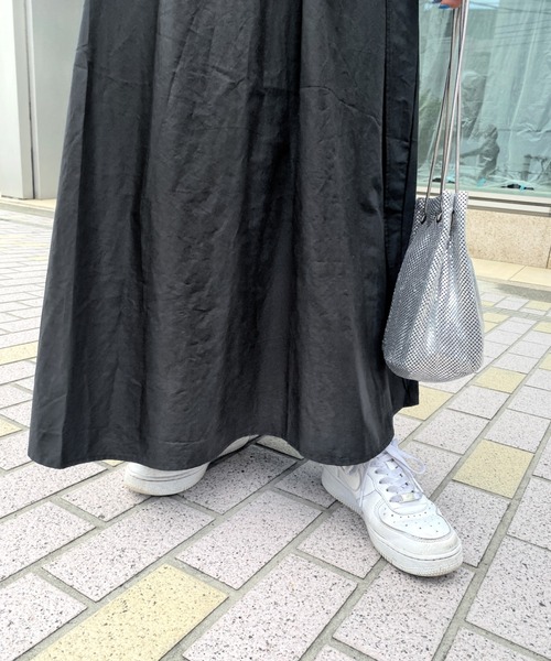 WHO'S WHO gallery（フーズフーギャラリー）の「ボリュームスリーブワンピ（シャツワンピース・レディース・オフホワイト/ブラック・FREE）」の14枚目の写真