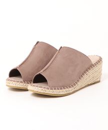 Samansa Mos2 blue | センターシームウェッジサンダル(サンダル)