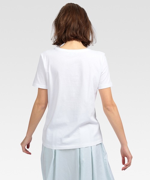 TOMMY HILFIGER(トミーヒルフィガー)の「ベーシックロゴTシャツ(Tシャツ/カットソー・レディース・ネイビー/レッド/ホワイト・MEDIUM/X-SMALL/SMALL)」の6枚目の写真