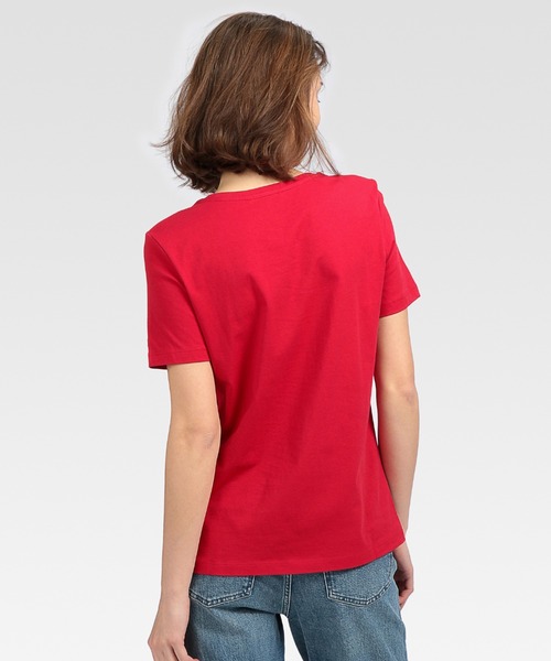 TOMMY HILFIGER(トミーヒルフィガー)の「ベーシックロゴTシャツ(Tシャツ/カットソー・レディース・ネイビー/レッド/ホワイト・MEDIUM/X-SMALL/SMALL)」の7枚目の写真