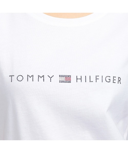TOMMY HILFIGER(トミーヒルフィガー)の「ベーシックロゴTシャツ(Tシャツ/カットソー・レディース・ネイビー/レッド/ホワイト・MEDIUM/X-SMALL/SMALL)」の9枚目の写真