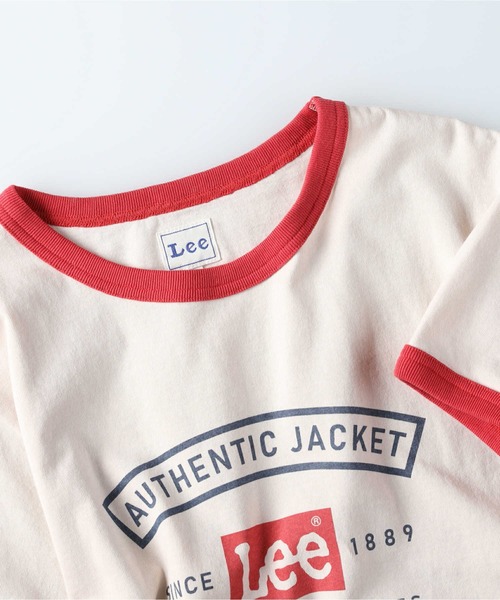 Lee（リー）の「【Lee】リンガーＴシャツ（Tシャツ/カットソー・レディース・ベージュ/レッド/ネイビー・M/L）」の11枚目の写真