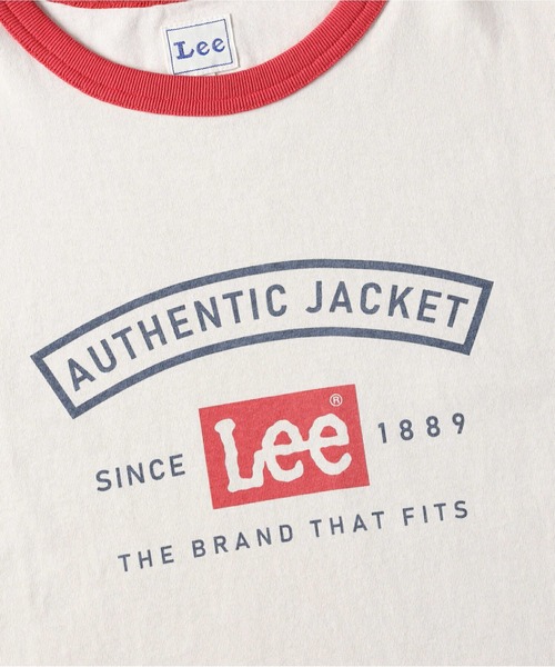 Lee（リー）の「【Lee】リンガーＴシャツ（Tシャツ/カットソー・レディース・ベージュ/レッド/ネイビー・M/L）」の12枚目の写真
