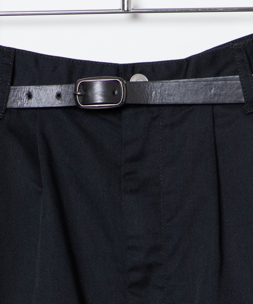 WEGO（ウィゴー）の「WEGO/【2点セット】ベルト付きロールアップショーツ（チノパンツ・レディース・ホワイト/ブラック/グリーン/ベージュ・SMALL/MEDIUM）」の6枚目の写真