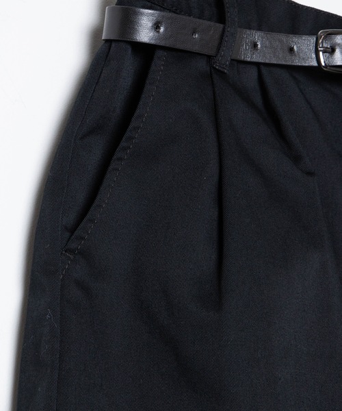 WEGO（ウィゴー）の「WEGO/【2点セット】ベルト付きロールアップショーツ（チノパンツ・レディース・ホワイト/ブラック/グリーン/ベージュ・SMALL/MEDIUM）」の8枚目の写真