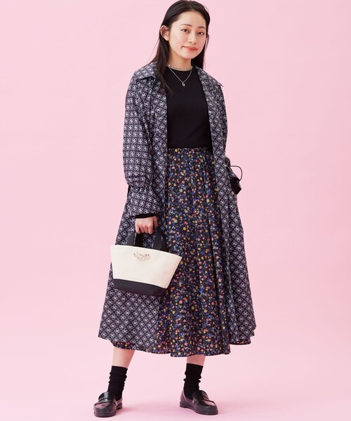 ANEVER(アンエバー)の「【LILY】キャンバス ミニトート(トートバッグ・レディース・ホワイト系/ベージュ系/ネイビー系/ピンク系・F)」の6枚目の写真