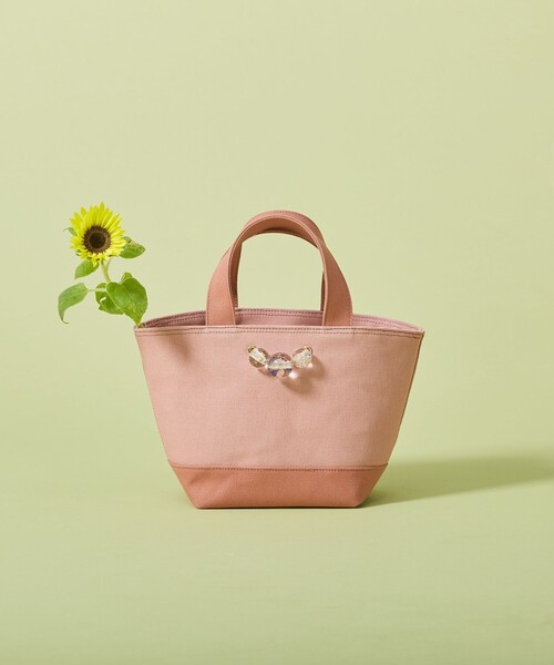 ANEVER(アンエバー)の「【LILY】キャンバス ミニトート(トートバッグ・レディース・ホワイト系/ベージュ系/ネイビー系/ピンク系・F)」の7枚目の写真