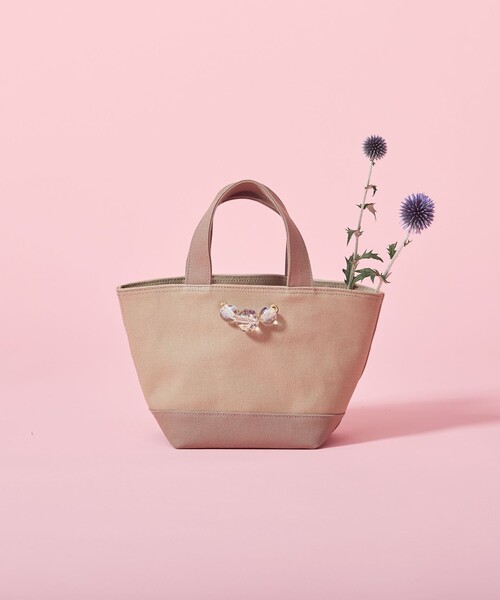 ANEVER(アンエバー)の「【LILY】キャンバス ミニトート(トートバッグ・レディース・ホワイト系/ベージュ系/ネイビー系/ピンク系・F)」の8枚目の写真