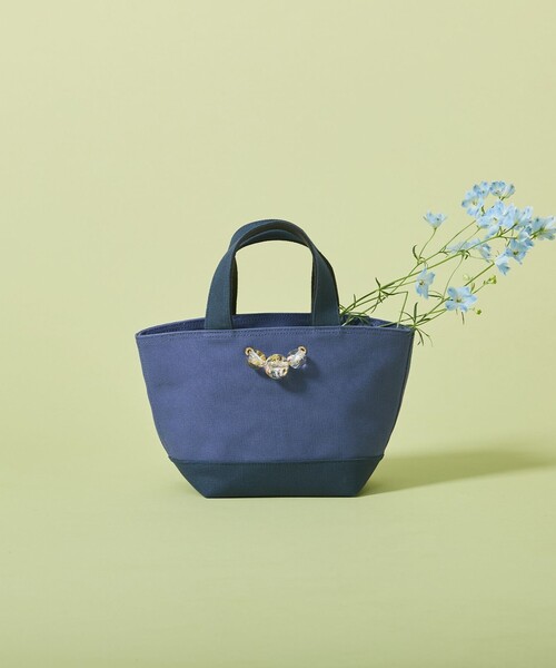 ANEVER(アンエバー)の「【LILY】キャンバス ミニトート(トートバッグ・レディース・ホワイト系/ベージュ系/ネイビー系/ピンク系・F)」の9枚目の写真