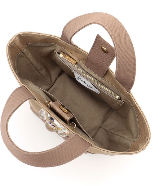 ANEVER(アンエバー)の「【LILY】キャンバス ミニトート(トートバッグ・レディース・ホワイト系/ベージュ系/ネイビー系/ピンク系・F)」の20枚目の写真