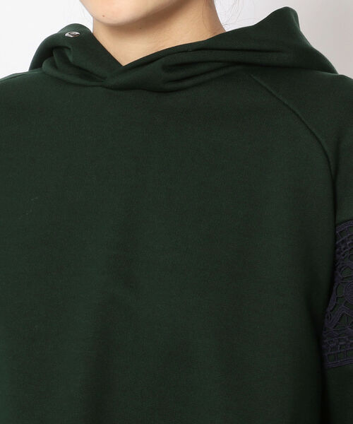 EZUMi(エズミ)の「EZUMi(エズミ)レースコンビサイドプリーツパーカー / YEAW21CS01(パーカー・レディース・グリーン・FREE)」の9枚目の写真