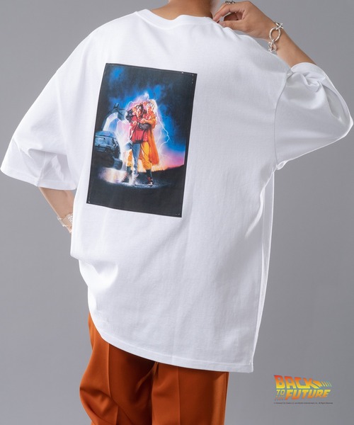 kutir（クティール）の「『バックトゥザフューチャー』コラボアソートTシャツ（Tシャツ/カットソー・メンズ・オレンジ/ホワイト/ブラック/ライトホワイト/オフホワイト/サックスブルー・LARGE/MEDIUM）」の4枚目の写真