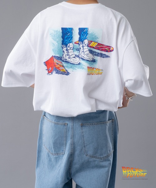 kutir（クティール）の「『バックトゥザフューチャー』コラボアソートTシャツ（Tシャツ/カットソー・メンズ・オレンジ/ホワイト/ブラック/ライトホワイト/オフホワイト/サックスブルー・LARGE/MEDIUM）」の3枚目の写真