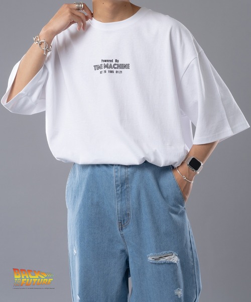 kutir（クティール）の「『バックトゥザフューチャー』コラボアソートTシャツ（Tシャツ/カットソー・メンズ・オレンジ/ホワイト/ブラック/ライトホワイト/オフホワイト/サックスブルー・LARGE/MEDIUM）」の13枚目の写真