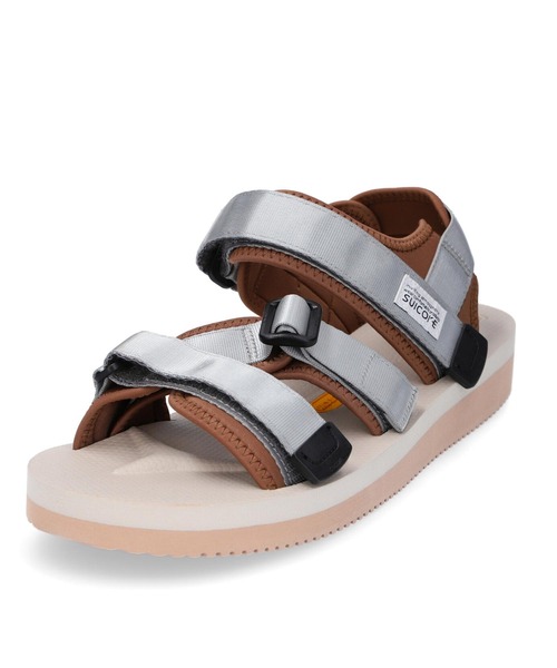 新品未使用　SUICOKE KISEE-V ベージュ×グレー 28cm SUICOKE｜ベルクロストラップ ビブラムソールサンダル“KISEE-V