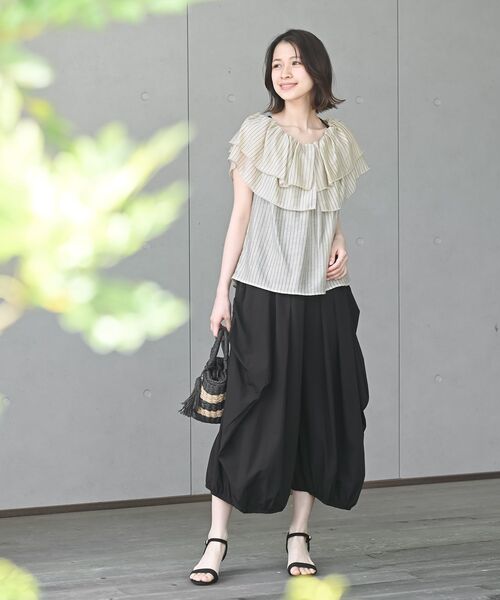 rps(アールピーエス)の「バルーンタックパンツ(その他パンツ・レディース・カーキ/ブラック/ベージュ/グレー/ブラック系その他4・M/フリー)」の12枚目の写真