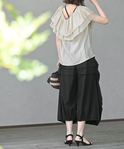 rps(アールピーエス)の「バルーンタックパンツ(その他パンツ・レディース・カーキ/ブラック/ベージュ/グレー/ブラック系その他4・M/フリー)」の14枚目の写真