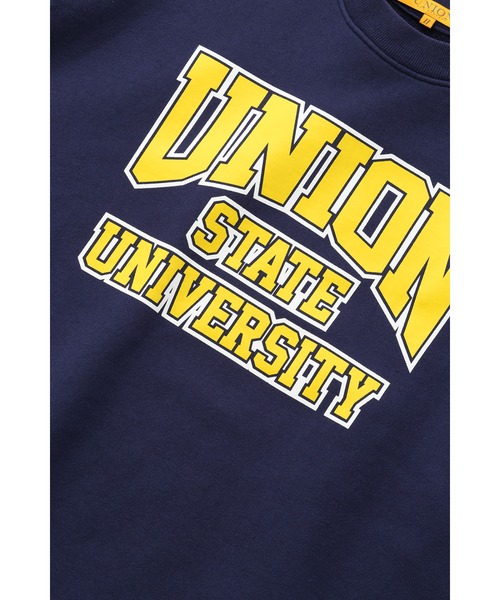 UNION（UNION TOKYO）（ユニオン）の「UNION STATE CREW ユニオン スウェット トレーナー（スウェット・メンズ・ネイビー/グレー/パープル・MEDIUM/X-LARGE/LARGE）」の4枚目の写真