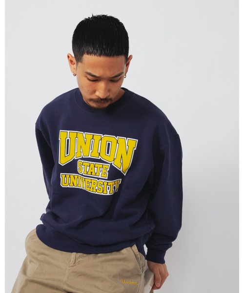 UNION（UNION TOKYO）（ユニオン）の「UNION STATE CREW ユニオン スウェット トレーナー（スウェット・メンズ・ネイビー/グレー/パープル・MEDIUM/X-LARGE/LARGE）」の6枚目の写真