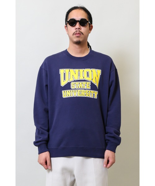UNION（UNION TOKYO）（ユニオン）の「UNION STATE CREW ユニオン スウェット トレーナー（スウェット・メンズ・ネイビー/グレー/パープル・MEDIUM/X-LARGE/LARGE）」の19枚目の写真